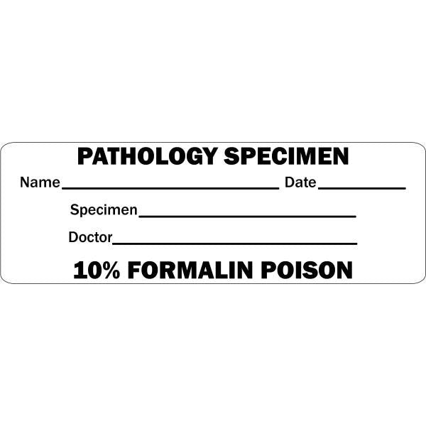 'Pathology Specimen' Medical Labels 2" x 1" White Labels (500 labels)