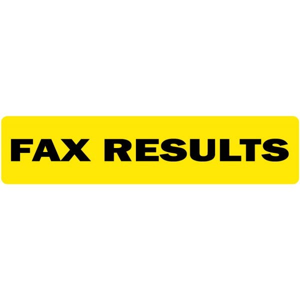 Fax Results Medical Labels .375" x 1.625" labels (500 labels)