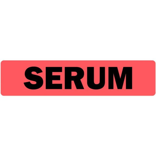 Serum Medical Labels .375" x 1.625" labels (500 labels)