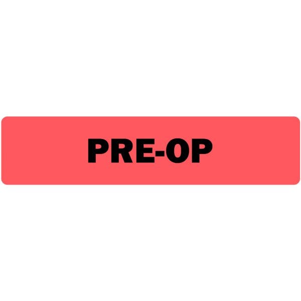 Pre-Op Medical Labels .375" x 1.625" labels (500 labels)