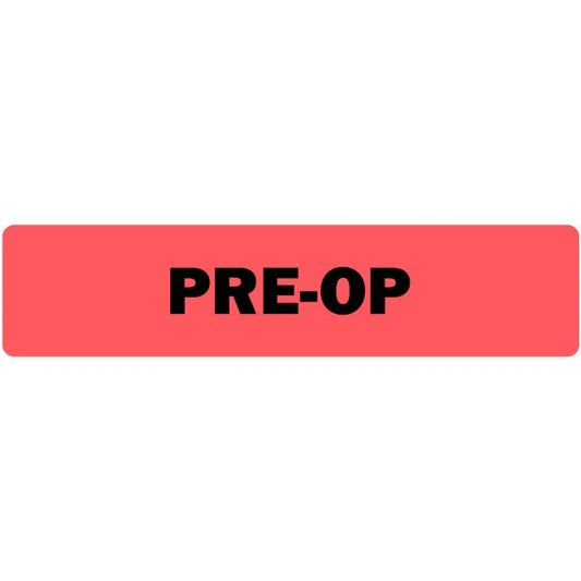 Pre-Op Medical Labels .375" x 1.625" labels (500 labels)
