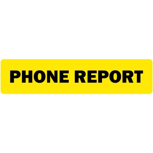 Phone Report Medical Labels .375" x 1.625" labels (500 labels)