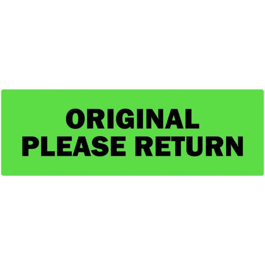 Original Please Return Labels 2" x 1" Labels (500 labels)