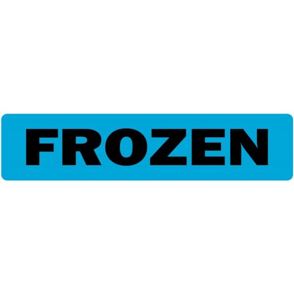 Frozen Medical Labels .375" x 1.625" fluorescent blue medical label (500 labels)