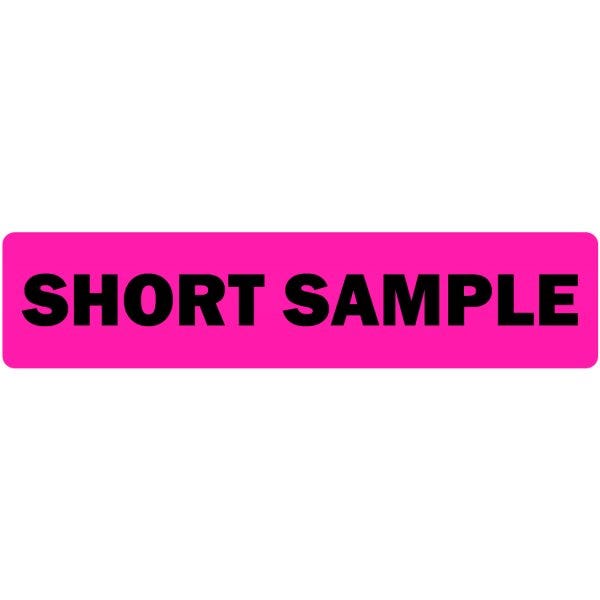 Short Sample Medical Labels .375" x 1.625" pink medical label (500 labels)