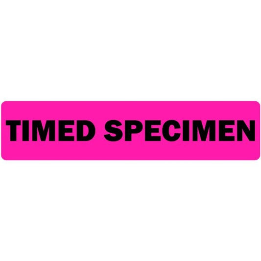 Timed Specimen Medical Labels .375" x 1.625" (Q=500 labels)