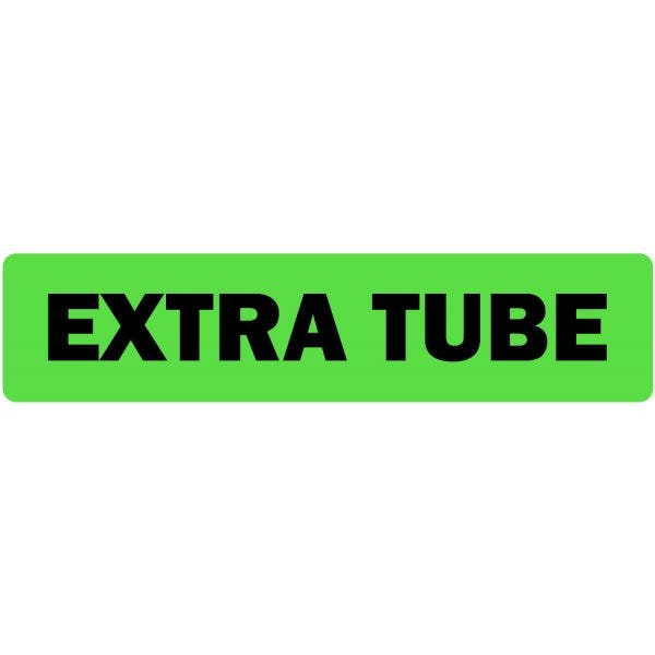 Extra Tube Medical Labels .375" x 1.625" green medical label (500 labels)
