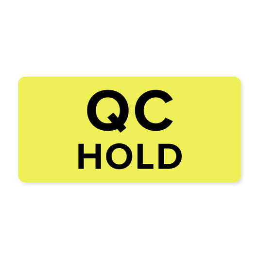Quality Control Hold Labels 2" x 1" 2" x 1" - 500 Labels Per Roll (500 labels)