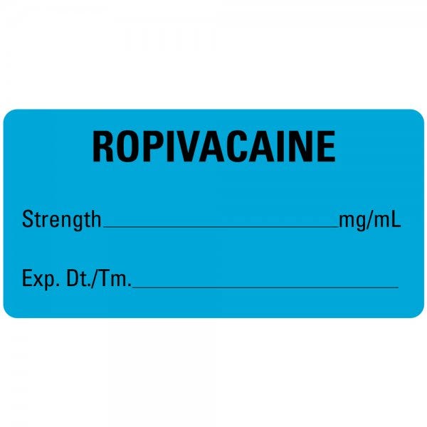 ROPIVACAINE Labels 2"x1" 2" x 1" Labels (500 labels)